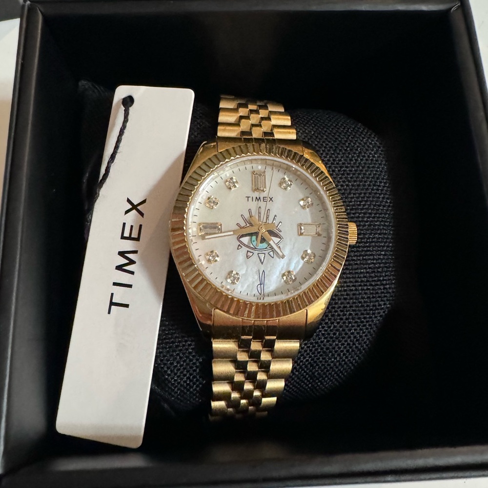 Timex x Jacquie Aiche 36mm Stainless Steel Bracelet Watch